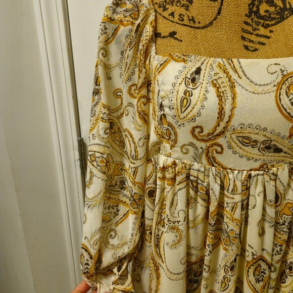 SOLD Anthropologie/Storia Paisley Maxi Dress Size M - Picture 6 of 13